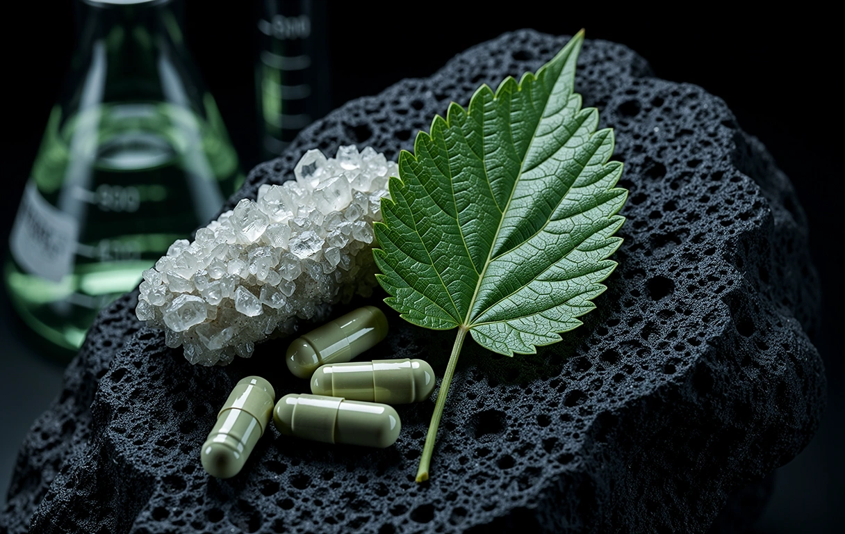 Laboratory minerals and botanical study